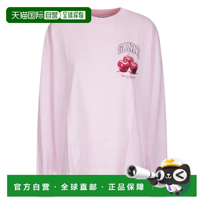 1h可退 香港直邮GANNI 甘尼 女士 manica lunga 针织衫T恤 A10500