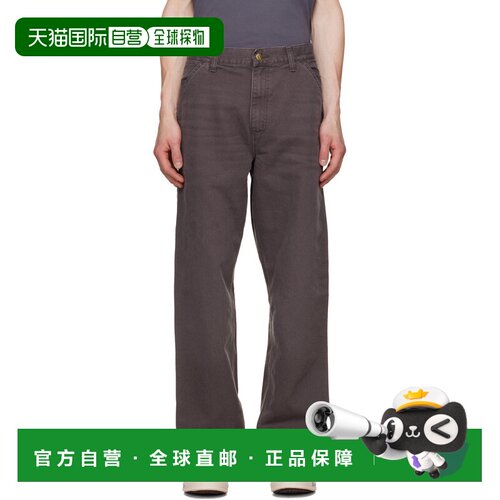 1h可退 香港直邮CARHARTT WIP 男士 棕色 Single Knee 长裤 I0347