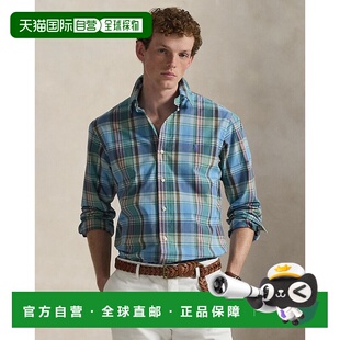 蓝 男士 棕多色棉质府绸格纹衬 Lauren拉夫劳伦 自营欧洲直邮Ralph