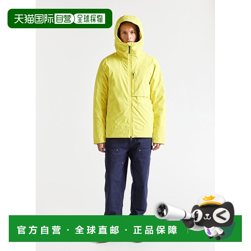 自营欧洲直邮Pyrenex Gravity男士黄色羽绒防水派克大衣
