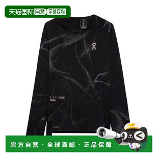 自营欧洲直邮ON昂跑 PERFORMANCE男士黑色再生聚酯运动长袖T恤