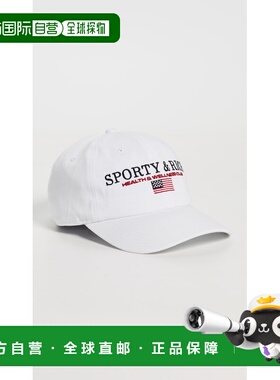 1h可退 香港直邮SPORTY & RICH 女士 S&R 航海帽子 white白色 舒