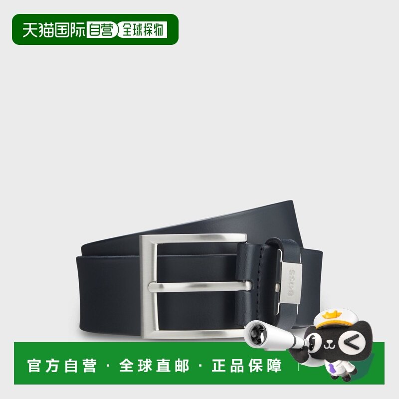 自营欧洲直邮Hugo Boss 男士深蓝色牛皮logo标识腰带4cm,服饰配件/皮带/帽子/围巾,腰带/皮带/腰链,淘宝优惠券,粉丝福利购,淘宝优惠卷