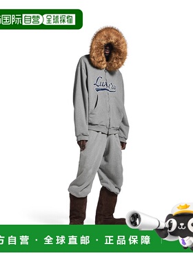 自营欧洲直邮Balenciaga巴黎世家 Luxury Script男士手写体连帽卫