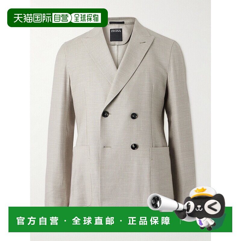 香港直邮Zegna 杰尼亚 男士 双排扣梭织西装外套 1DJ2S074905