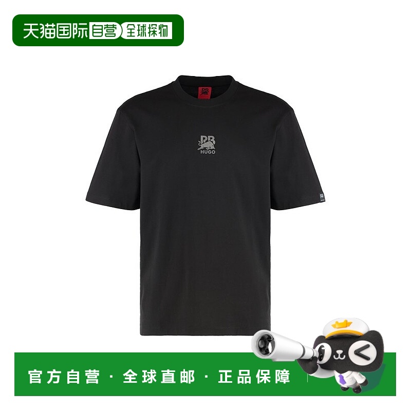 1h可退 香港直邮HUGO 雨果 男士 X RB Carbon Stealth Logo 平紋