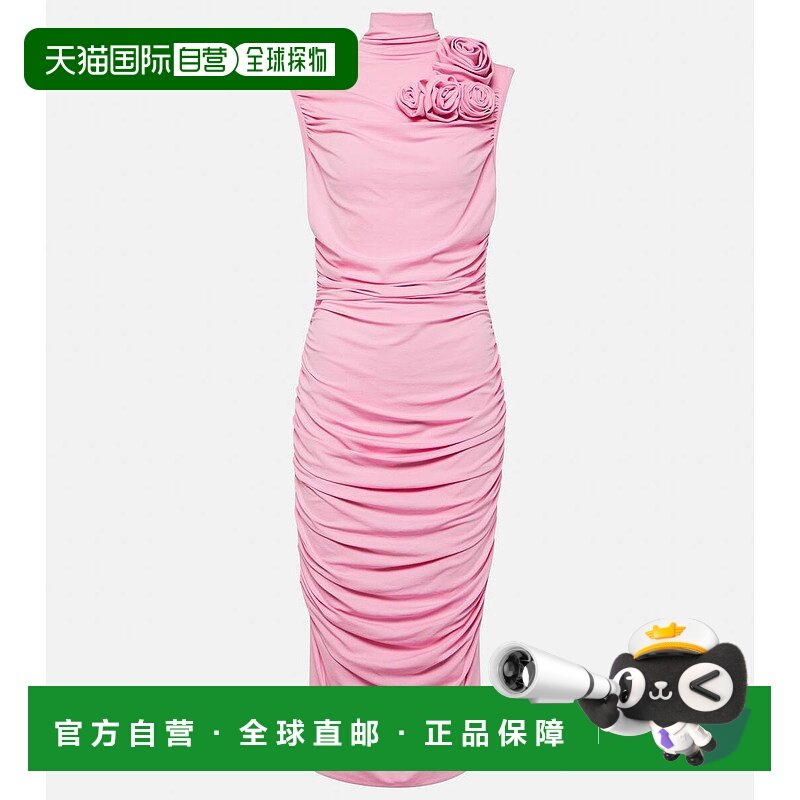 1h可退 香港直邮magda butrym 女士 花朵装饰针织中长连衣裙 0013,女装/女士精品,连衣裙,淘宝优惠券,粉丝福利购,淘宝优惠卷