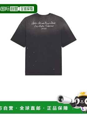 1h可退 香港直邮AMIRI 男士 Studio 设计T恤 AMJYTE1213 black黑