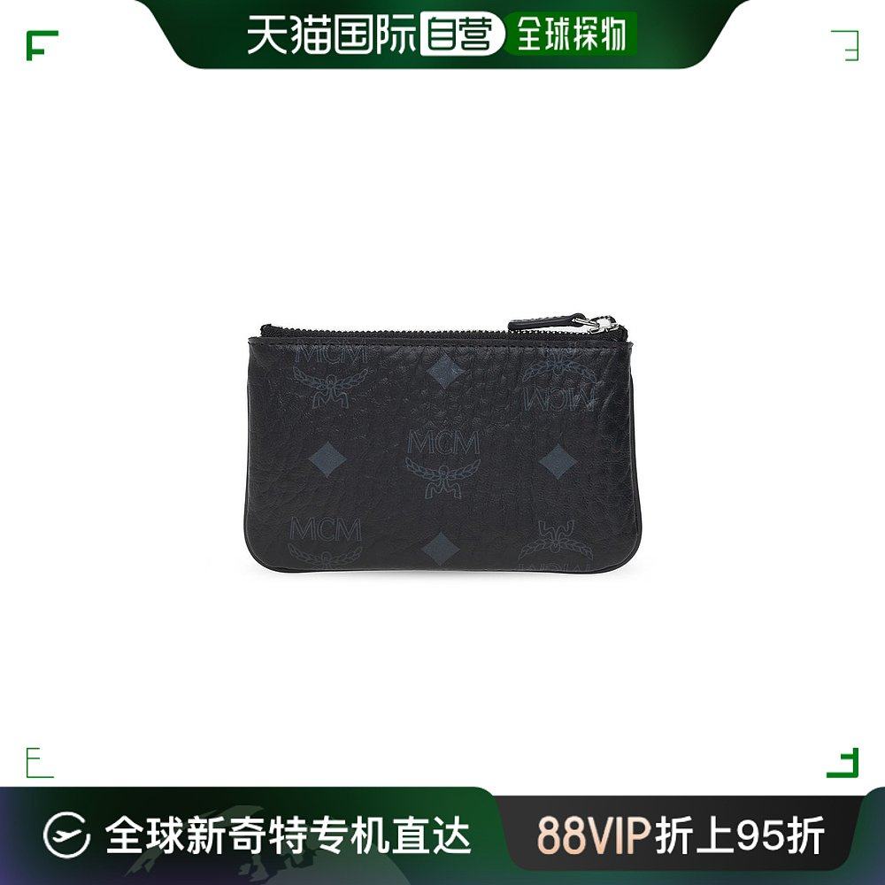 香港直邮mcm 女士 字母组合印花拉链迷你钥匙包
