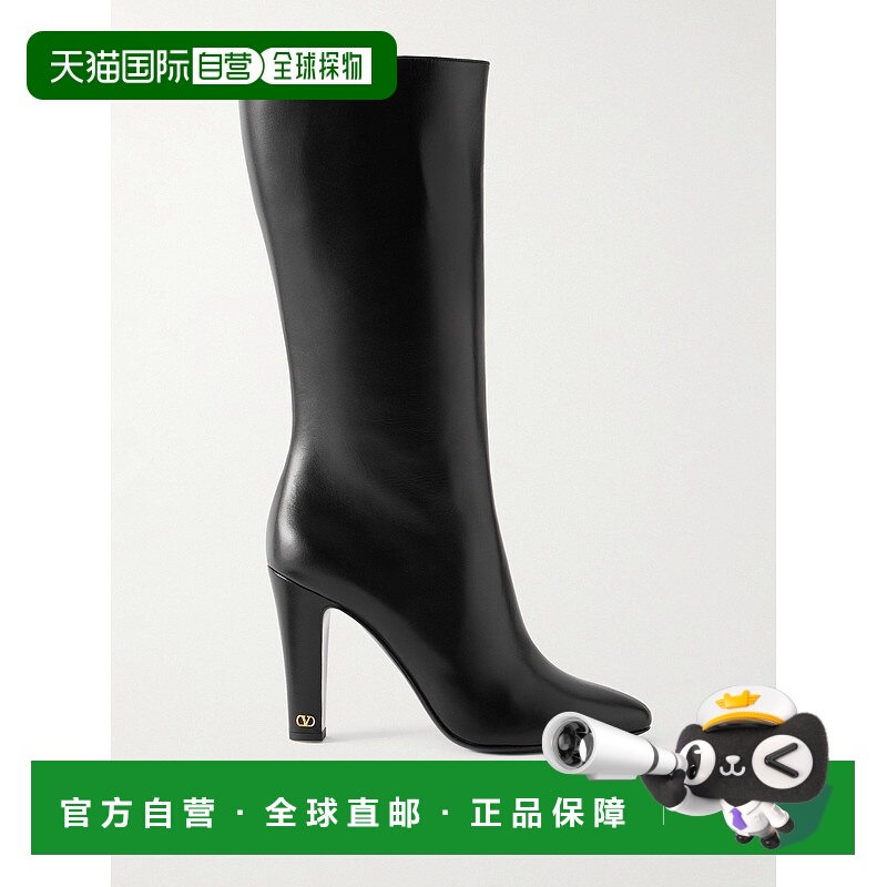 valentino 华伦天奴 女士 Hotty 100 皮质及膝靴子 8W2S0