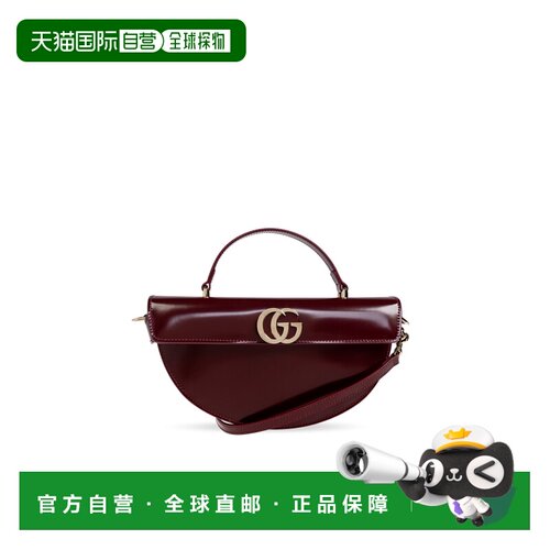 香港直邮GUCCI 女士斜挎包 805815AAD5T6207 AW2024 红色 小号HAL