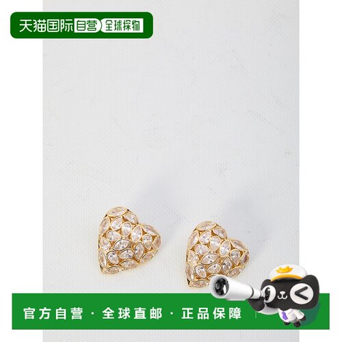 1h可退 香港直邮Self-Portrait 女士 精饰心形耳环 RS26617EGOLD