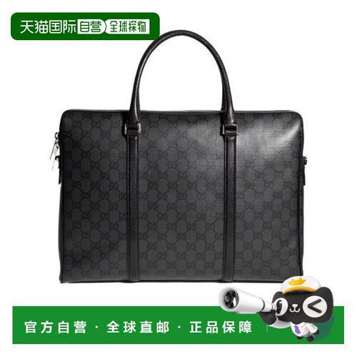 1h可退 香港直邮GUCCI 男士手提包 A0007XFAF8A1000 CO 黑色 Gucc