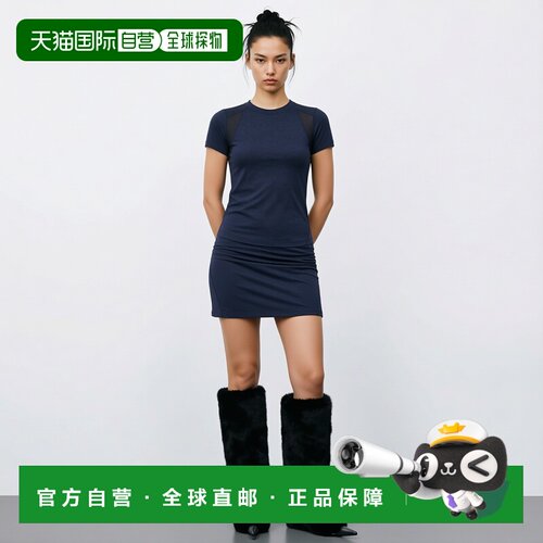 自营欧洲直邮Wilson威尔胜 All Day女士运动T恤深蓝色聚酯纤维