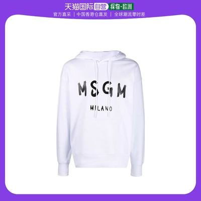 香港直邮MSGM logo印花套头式连帽卫衣 2000MM515200000