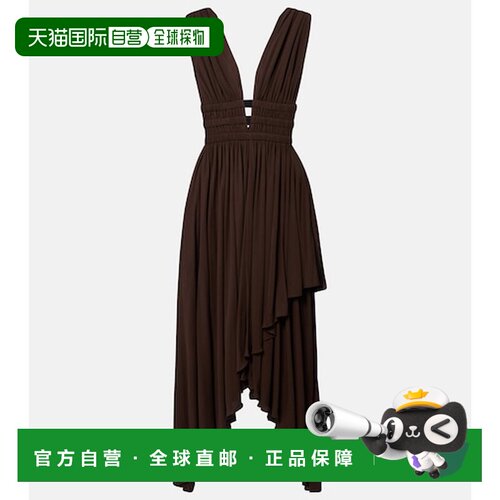 香港直邮alaia 女士 Deesse 不对称针织中长连衣裙