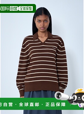1h可退 香港直邮Miu Miu 缪缪 女士 条纹针织Polo毛衣 MML03E183M