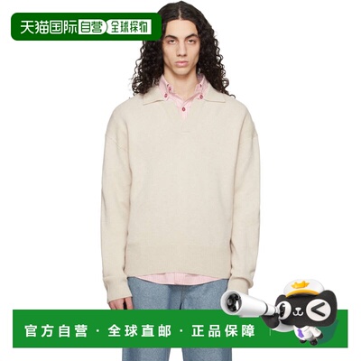 香港直邮BOSS 波士 男士 灰白色 Johnny-Collar Virgin Wool Polo