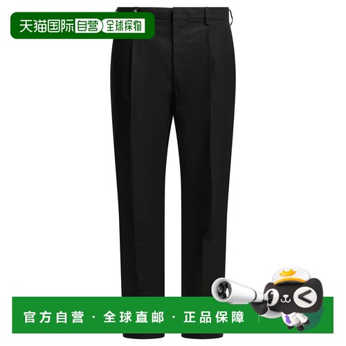 香港直邮PRADA 男士休闲裤 UP041919AMF0002SOOO SS2026 黑色
