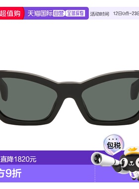 1h可退 香港直邮versace 范思哲 女士 黑色 Signature Cat-Eye 太