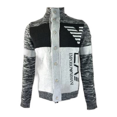 香港直邮Emporio Armani 单排扣立领针织毛衣 PLG04MPL05M0阿玛尼