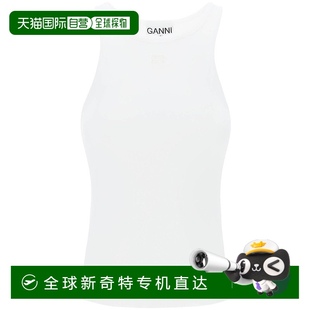 欧洲直邮ganni T3897上衣条纹 女士 背心吊带