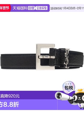 香港直邮Saint Laurent 圣罗兰 男士 徽标腰带 612616AAC8A皮带