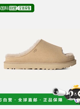 自营欧洲直邮UGG Greenport女士沙色穆勒鞋皮鞋麂皮经典拖鞋