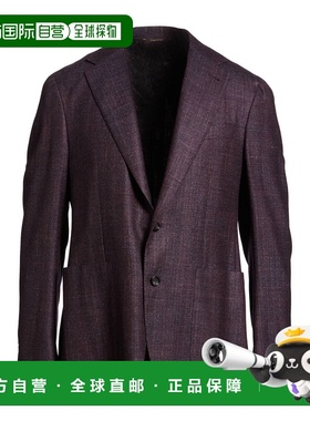 1h可退 香港直邮Canali 康钠丽 男士 西装外套 purple紫色 舒适时