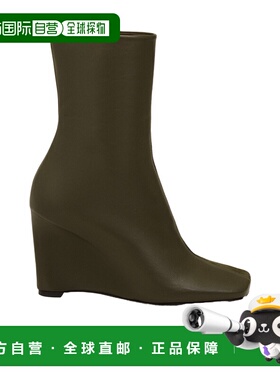 香港直邮Ami Paris 方头坡跟踝靴 FSV819.AL0145.短靴女靴