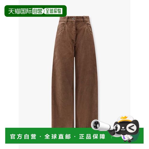 香港直邮Brunello Cucinelli 布内罗 古奇拉利 女士 长款灯芯绒裤