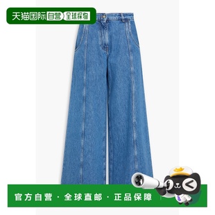 1h可退 香港直邮MISSONI 米索尼 女士 高腰阔腿牛仔裤 DS25SI1DBW