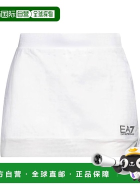 香港直邮Ea7 女士 迷你半身裙 white白色 舒适时尚短裙包臀裙