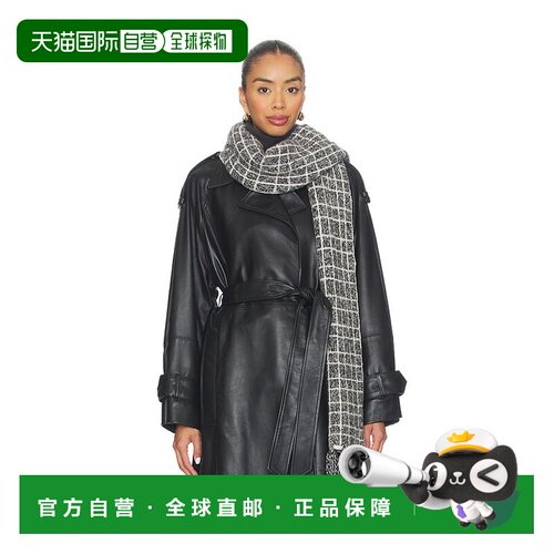 香港直邮VARLEY 女士 Lindsey 格纹针织围巾 VAR02842