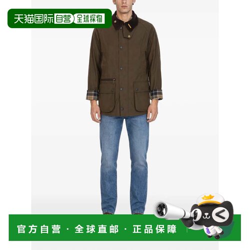 BARBOUR Icons Bedale男款油蜡长袖滚边夹克外套 MWX2616 BR71