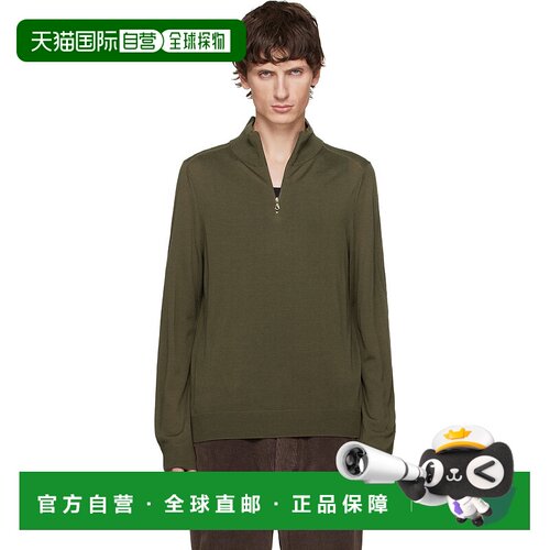 1h可退 香港直邮Paul Smith 保罗 史密斯 男士 卡其色 Merino Woo