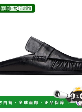 香港直邮Jil Sander 吉尔 桑达 女士 黑色 Moc Toe 穆勒鞋 J15WX0