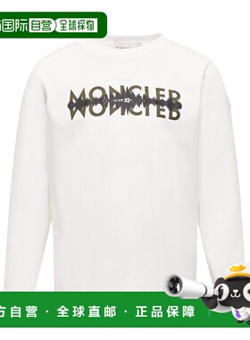 香港直邮Moncler 标识图案长袖棉质T恤 K29548D0000489AFV