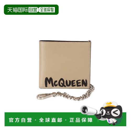 1h可退 香港直邮ALEXANDER MCQUEEN 男士钱包 7752921AATG2601 AW