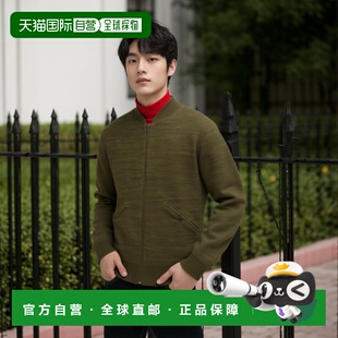 自营欧洲直邮RALPH LAUREN拉夫劳伦 RRL羊毛和棉质拉链毛衣高领