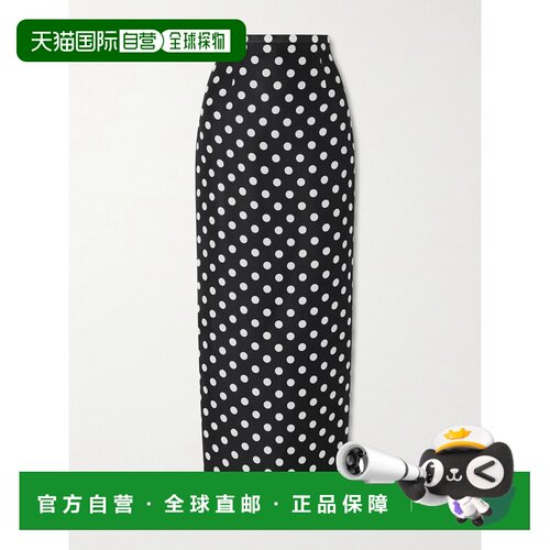 KHAITE 女士 Winton 波尔卡圆点真丝中长半身裙 4【付后1h可退】