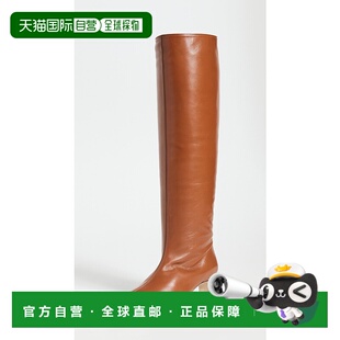 1h可退 香港直邮Staud 女士 Wally 靴子 brown棕色 舒适时尚高跟