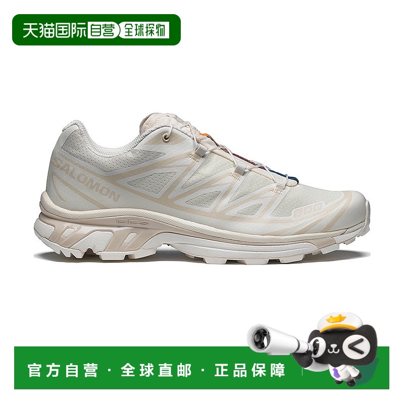 欧洲直邮SALOMON 24新款 XT6系列男女款米白色裸色拼接纺织运动鞋