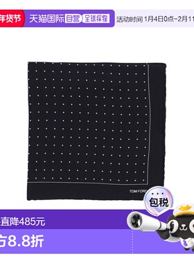 1h可退 香港直邮Tom Ford 汤姆 福特 男士 Scarfs 黑色围巾 SPR00
