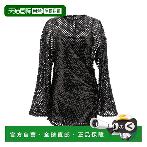 1h可退 香港直邮The Attico 女士 珠片网纱连衣裙 251WCA00453100