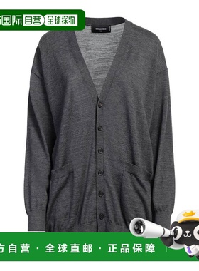 1h可退 香港直邮Dsquared2 二次方 女士 针织开衫 grey灰色 舒适