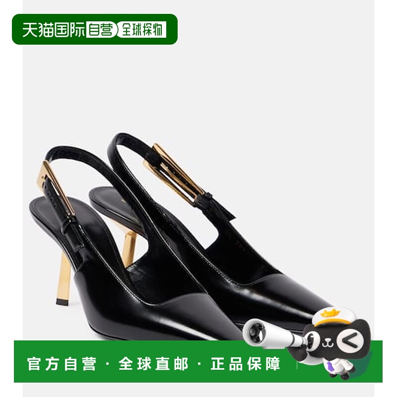 1h可退 香港直邮Saint Laurent 圣罗兰 女士 Lee 75 亮面皮质露跟