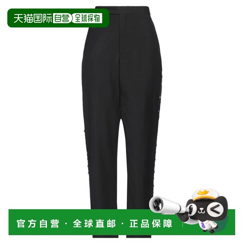 香港直邮Bode 女士 休闲长裤 BLACK黑色阔腿裤 时尚舒适休闲裤