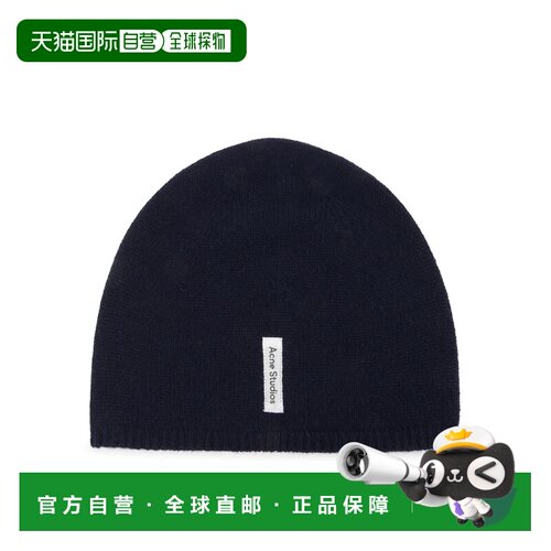 香港直邮ACNE STUDIOS 女士帽子 C40427BGA AW2025 蓝色 徽标帽子