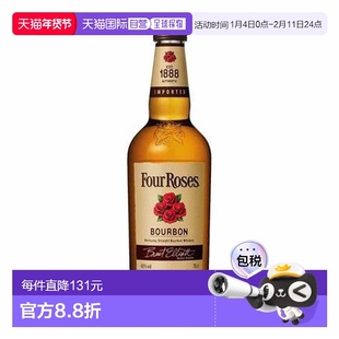 欧洲直邮Four Roses Bourbon Whiskey 1.0 Liter 40 % Vol